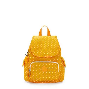 Kipling City Pack Mini Printed Backpack Hátizsák Sárga | HU 2023EB